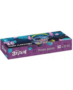 Tempere u posudicama Colorino - Stitch, 12 boja x 20 ml