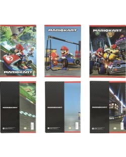 Bilježnica Panini Super Mario - Mariokart, A4, 40 listova, asortiman