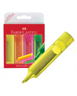 Tekst markeri Faber-Castell - Neon, 4 komada u kutiji