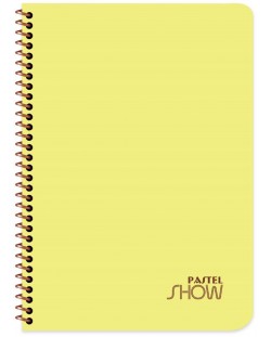 Bilježnica Keskin Color - Pastel Show, A4, široke linije, 72 lista, asortiman