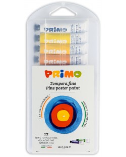 Tempera boje Primo - 12 boja х 7.5 ml