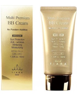 Tiara Gold BB krema za blistavu kožu Multi Premium, SPF 50+, Medium, 40 ml