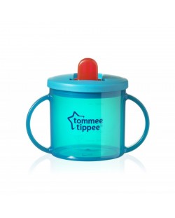 Šalica Tommee Tippee - Essentials First Cup, preko 4 mjeseca, tirkizna