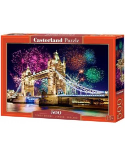 Slagalica Castorland od 500 dijelova - Tower Bridge, London ​