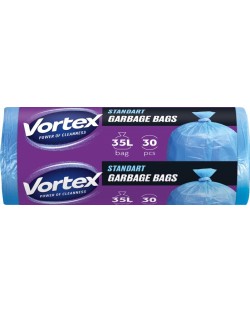 Vreće za smeće Vortex - Standard, 35 l, 30 komada, plave