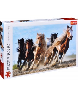 Puzzle Trefl od 1000 dijelova - Konji u galopu