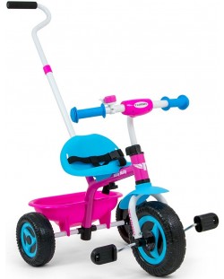 Tricikl Milly Mally - Turbo, plavi s ružičastom