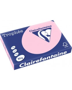 Kopirni papir u boji Clairefontaine - А4, 80 g/m2, 100 listova, Pink