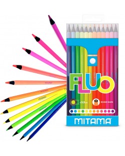 Olovke u boji Mitama - Fluo, 12 boja