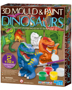 Kreativni set 4M - Napravi i oboji 3D dinosaure