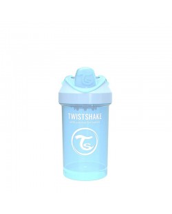 Čaša za bebe s prijelaznim vrhom Twistshake Crawler Cup  - Plava, 300 ml