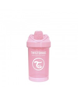 Čaša za bebe s prijelaznim vrhom Twistshake Crawler Cup  - Ružičasta, 300 ml