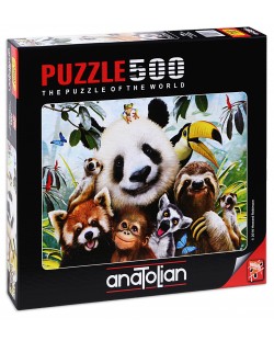 Puzzle Anatolian od 500 dijelova - Selfi životinja, Howard Robinson