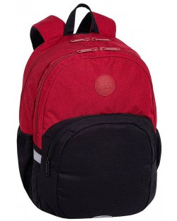 Školski ruksak Cool Pack Rider - Crveni i crni, 27 l