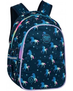 Studentski svjetleći LED ruksak Cool Pack Jimmy - Blue Unicorn