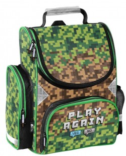 Ergonomski školski ruksak Paso Pixel - S 1 pretincem, 17 l 