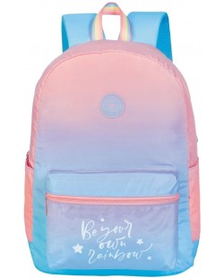 Školski ruksak Marshmallow Rainbow - Ružičasti, s 1 pretincem