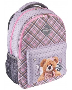 Školski ruksak Erich Krause EasyLine - Teddy Bear, 2 pretinca, 20 l