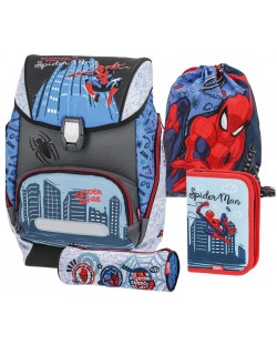 Školski set Play Spider-Man - Ruksak, sportska torba i 2 pernice