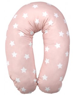 Jastuk za dojenje Lorelli - Zvijezde, 190 cm, Pale Blush 