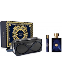 Versace Set Pour Homme Dylan Blue, s toaletnom torbicom, 2 dijela