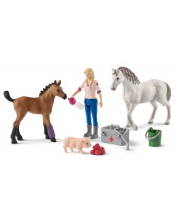 Set figurica Schleich Farm World - Veterinar u posjetu