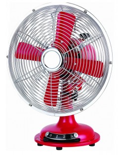Ventilator Rohnson - R-866, 3 brzine, 30 cm, crveni