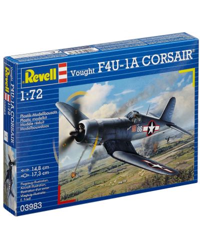 Sastavljivi model vojnog zrakoplova Revell - Vought F4U-1D CORSAIR (03983) - 2