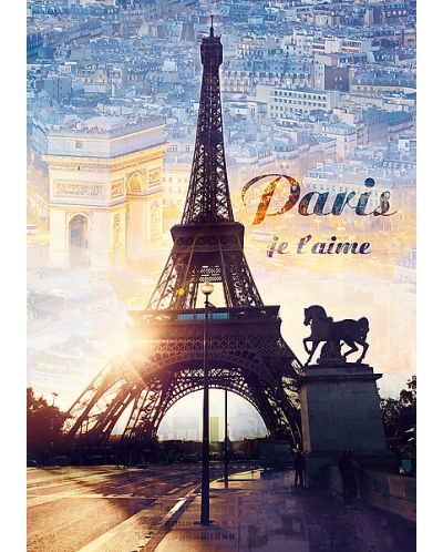 Puzzle Trefl od  1000 dijelova - Pariz zorom  - 2
