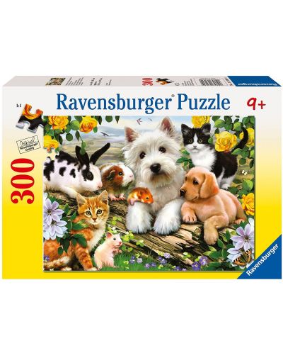 Puzzle Ravensburger od  300 dijelova - Sretne životinje - 1