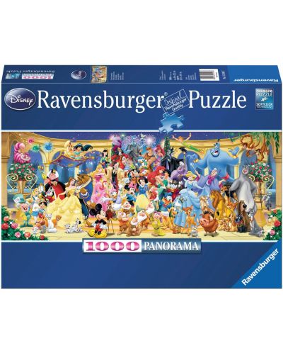 Panoramska slagalica Ravensburger od 1000 dijelova - Disneyevi likovi - 1
