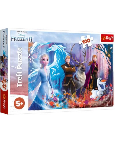 Puzzle Trefl od 100 dijelova - Čarolija u Smrznutom kraljevstvu 2 - 1