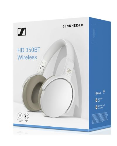 Slušalice Sennheiser - HD 350BT, bijele - 5