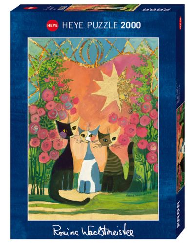 Puzzle Heye od 2000 dijelova - Ruže, Rosina Wachtmeister - 1