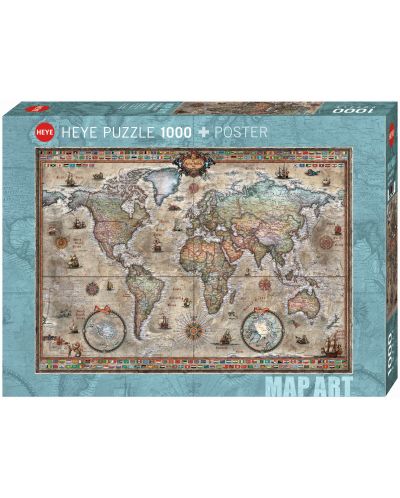 Puzzle Heye od 1000 dijelova - Retro Svijet, Rajko Zigic - 1