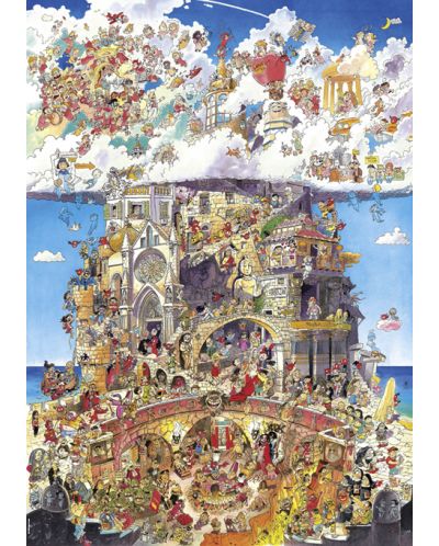 Puzzle Heye od 1500 dijelova - Pakao i Raj, Hugo Prades - 2