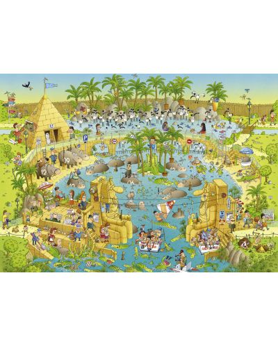 Puzzle Heye od 1000 dijelova - Život uz Nil, Marino Degano - 2