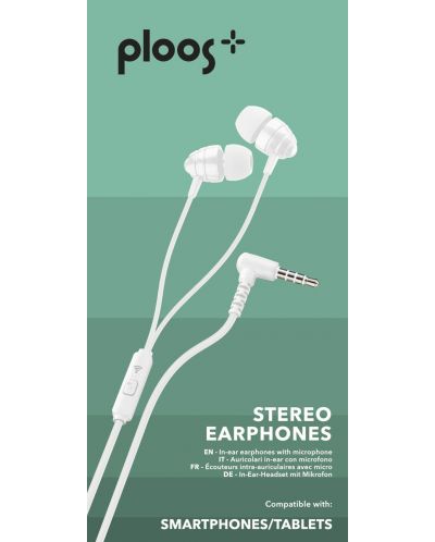 Stereo slušalice Ploos - bijele - 2
