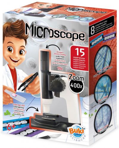 Dječji mikroskop Buki Sciences - S 15 eksperimenata - 2