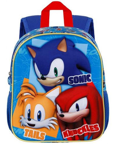 3D ruksak za dječji vrtić  Karactermania Sonic - Trio - 2