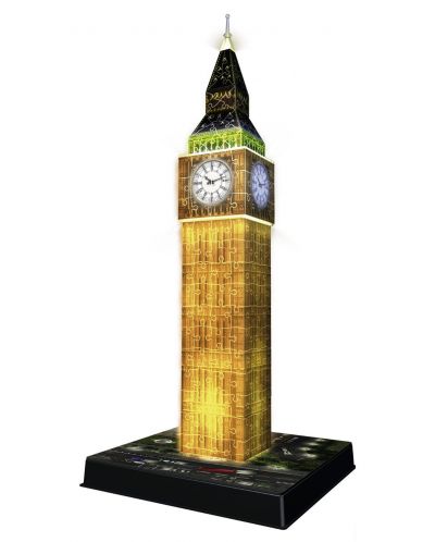 3D slagalica Ravensburger od 216 dijelova - Big Ben 3D sa svjetlima - 2
