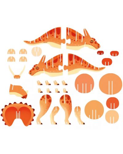 3D slagalica Janod - Triceratops - 2