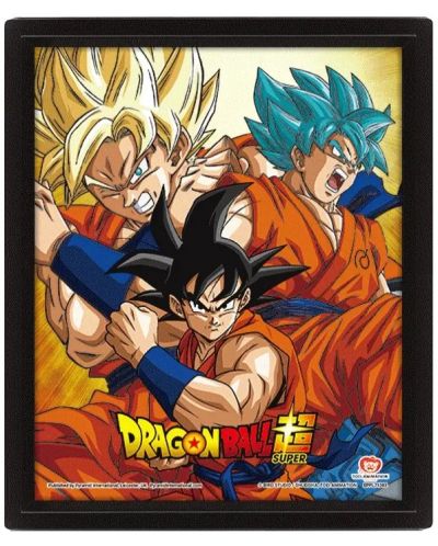 3D poster s okvirom Pyramid Animation: Dragon Ball Super - Friends or Rivals - 1