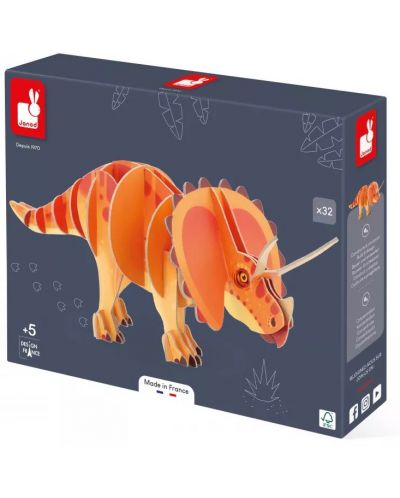 3D slagalica Janod - Triceratops - 1