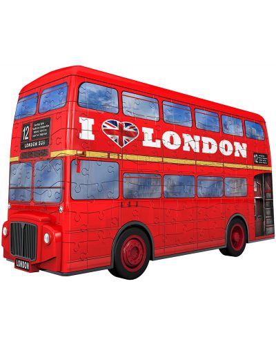 3D slagalica Ravensburger od 216 dijelova - Držač olovaka - Londonski autobus - 2