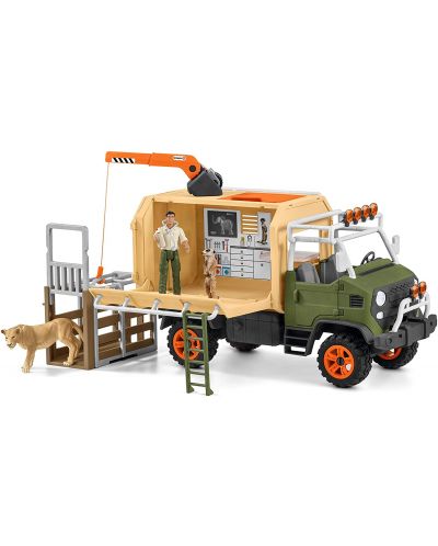 Set Schleich Wild Life – Spasilački kamion za životinje - 1