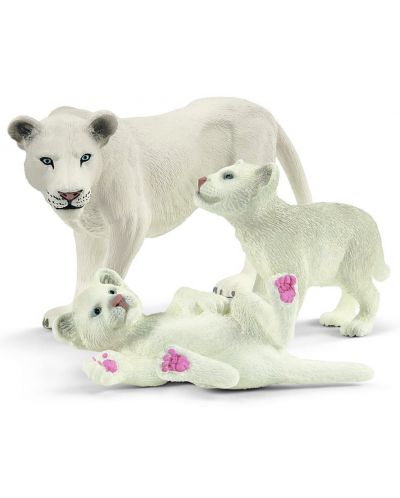 Set figurica Schleich Wild Life - Bijela lavica majka s mladima - 1