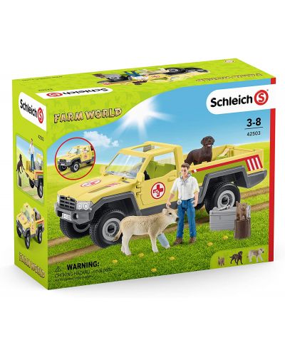 Set oprema Schleich Farm World – Veterinar s automobilom - 7