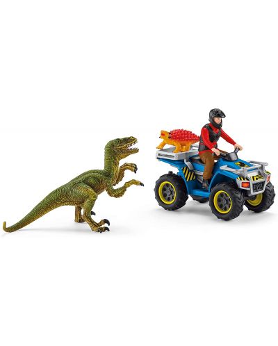 Set Schleich Dinosaurs – Pobjeći od velociraptora pomoću ATV-a - 2