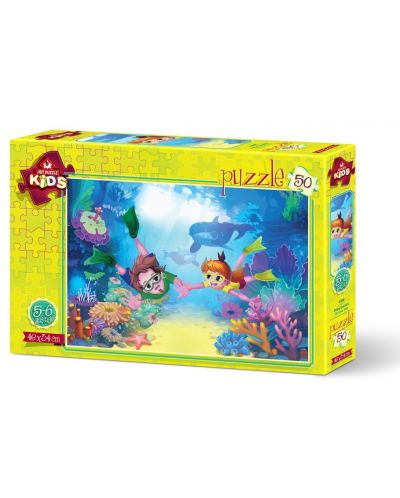 Puzzle Art Puzzle od 50 dijelova - The Diver Kids - 1